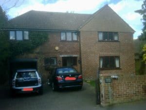 Brick cladding detached house