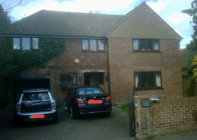 Brick cladding detached house