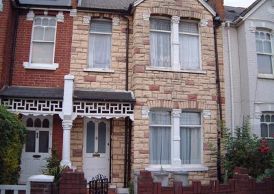 taking stone cladding off