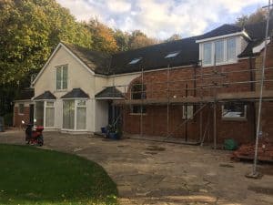 closu up brick cladding