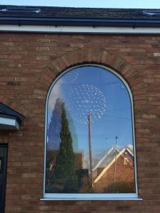 close up brick cladding to arch