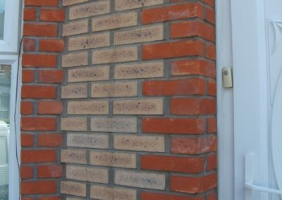 close up brick cladding