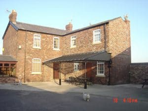 after insulated brick cladding