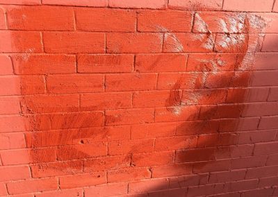 chemical used to clean paint from brick
