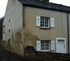 Poor quality damaged render
