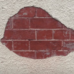 textured paint coming off