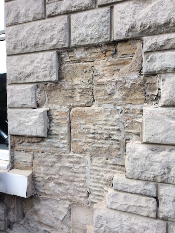 Removing Stone cladding