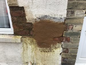 Cleaning off spray coating